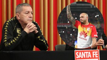 Eduardo Méndez, presidente de Independiente Santa Fe afirmó que nunca lo invitaron al partido de despedida de Omar Pérez. Imagen: Santa Fe y Chipakero.