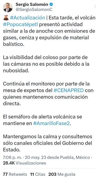 Popocatépetl (captura de pantalla)