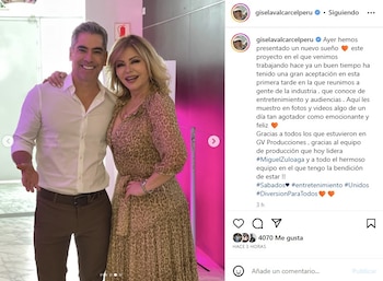 Gisela Valcárcel anuncia nuevo programa