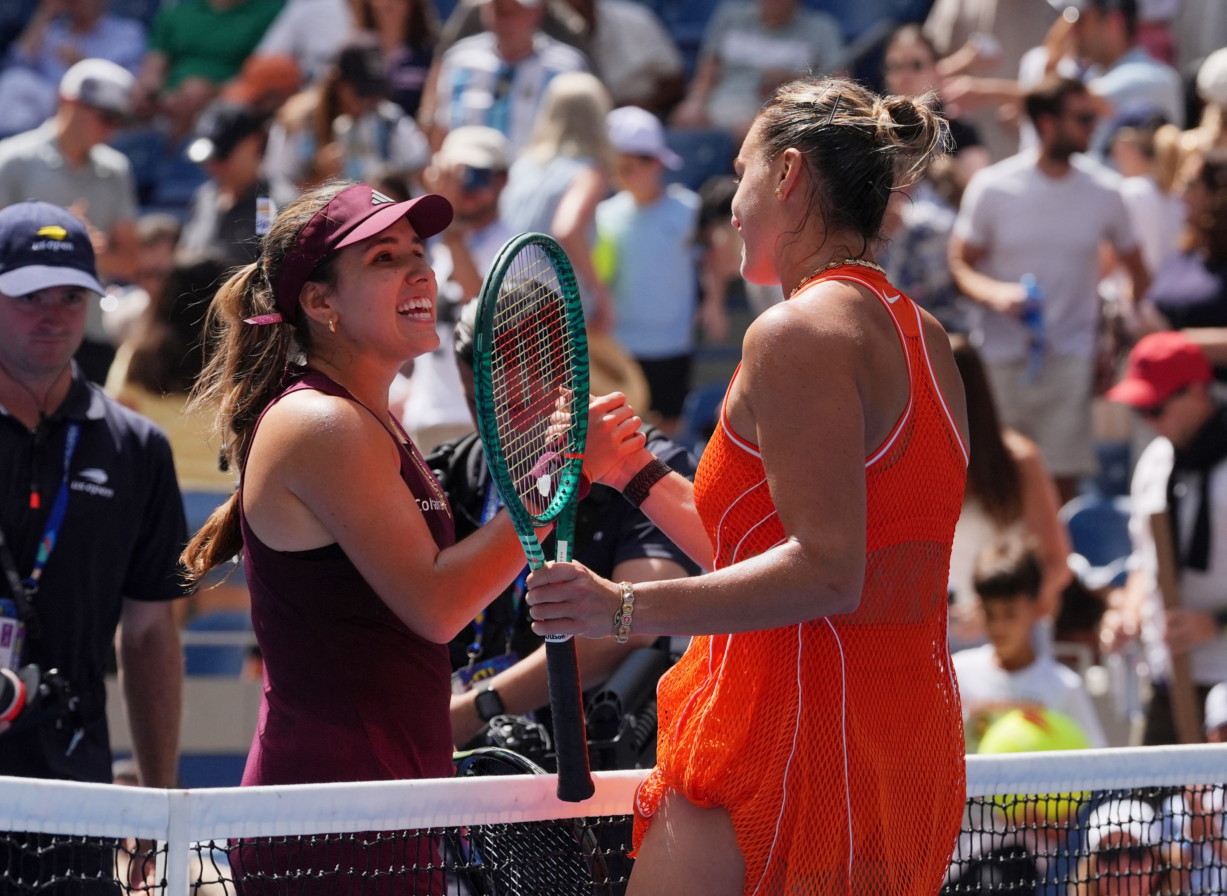 Camila Osorio enfrentó por tercera vez a la número 1 del mundo - crédito Robert Deutsch/Reuters