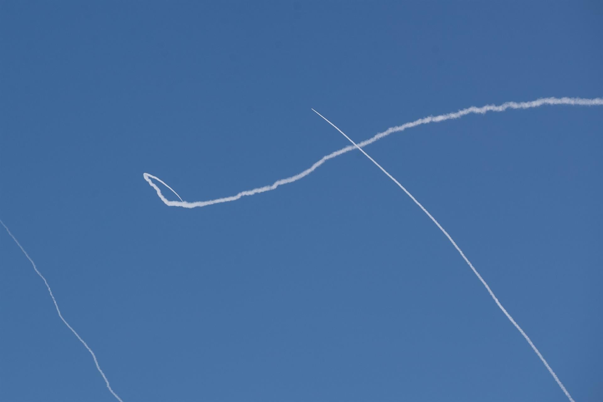 Misiles interceptados por Israel.