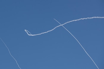 Misiles interceptados por Israel.
