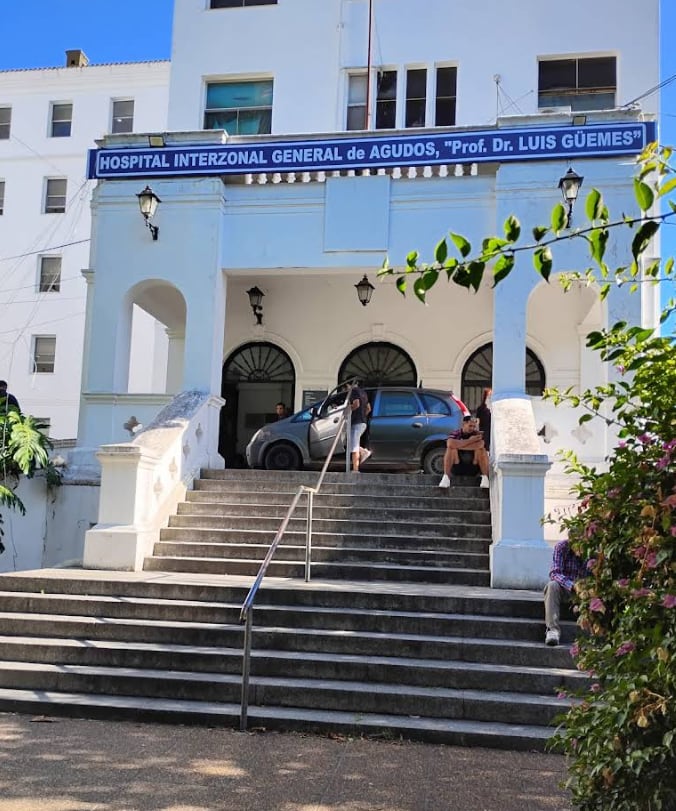 El policía fue trasladado al Hospital Interzonal General de Agudos