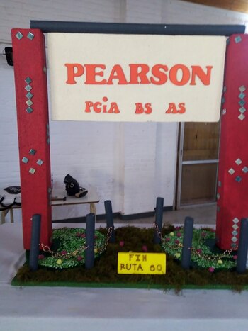 La maqueta realizada por adultos