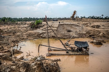 El oro extraído de forma