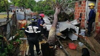 Fuertes lluvias y vendavales a