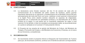 El Mincetur finalmente opinó sobre