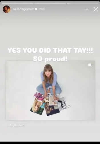 Selena Gomez celebró el triunfo