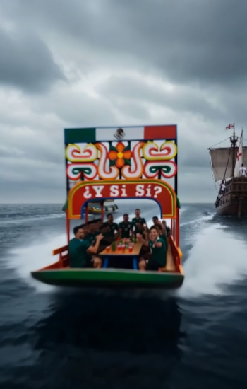 La creatividad de los aficionados mexicanos volvió a causar sensación en redes sociales antes de los octavos de final.