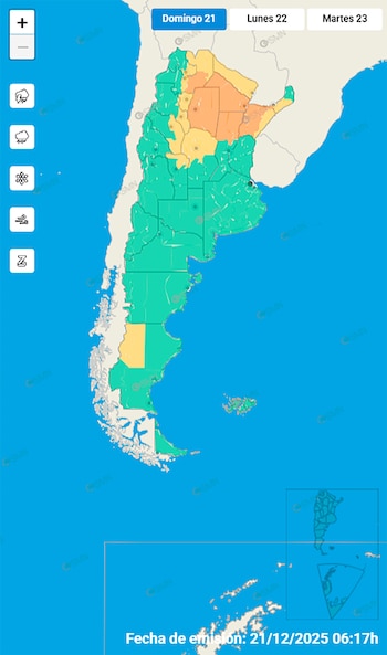 Las alertas por tormentas en