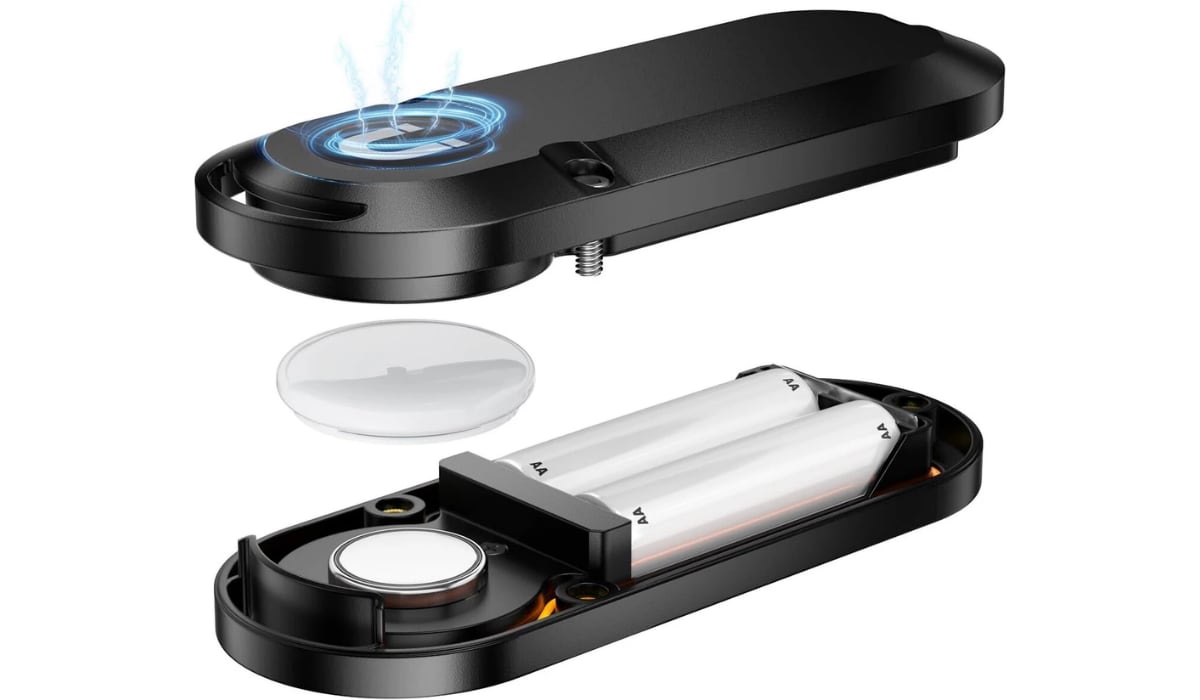 El accesorio TimeCapsule de ElevationLab permite que el AirTag funcione sin cambio de batería durante una década, según el fabricante.