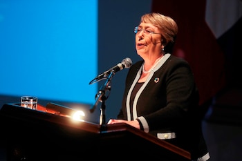 Michelle Bachelet (EFE/Alberto Valdés/Archivo)