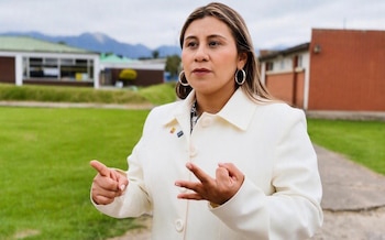 Deisy Dorelly Guanaro volvió 19 años después a la institución para apoyar acciones que eviten el reclutamiento de niñas, niños y adolescentes - crédito Icbf