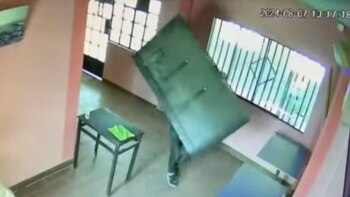 El robo quedó registrado en