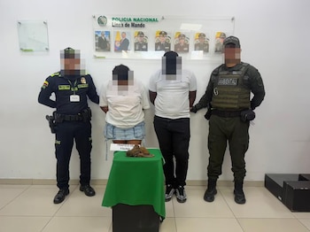 Según el reporte de la policía, estos animales tenían como destino República Dominicana - crédito Policía Metropolitana de Cartagena