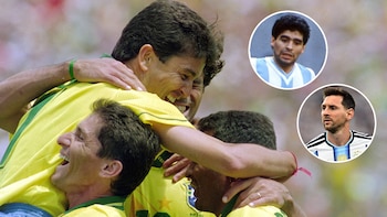 El polémico debate de tres campeones mundiales de Brasil sobre el lugar de Messi y Maradona entre los mejores de la historia