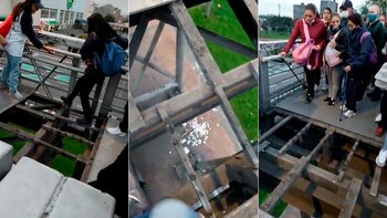 Los daños en los puentes,