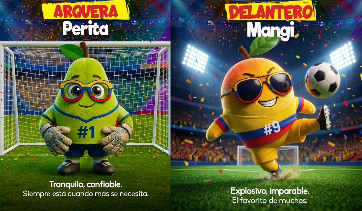 Los personajes ‘Duni’, ‘Mangui’, ‘Manzi’ y ‘Perita’ se reclaman con compras desde $25.000 en productos California entre el 5 de junio y el 20 de julio o hasta agotar existencias. (Néctar California)