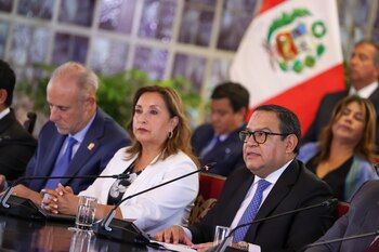 Dina Boluarte en una actividad