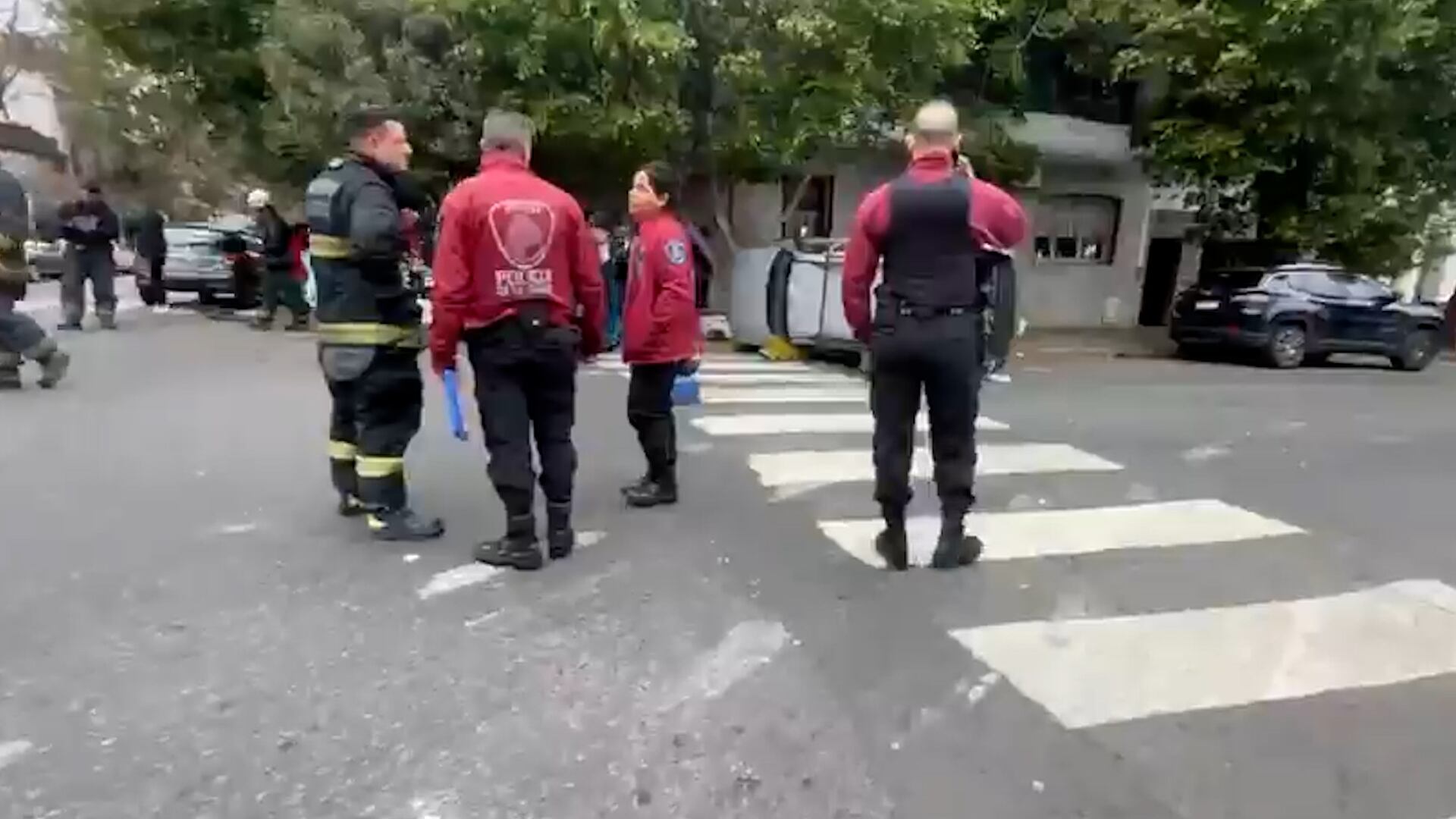 Uno de los heridos tuvo que ser trasladado al hospital Penna