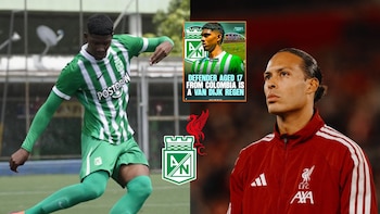 Roymer Osorio, juvenil de Atlético Nacional, podría ser “el sucesor” de Virgil van Dijk, del Liverpool, según Tekky Net: tiene 17 años