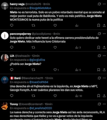 Conteo rápido y redes sociales: el significado detrás de las tendencias "Nieto", "ONPE" y "Tetra". Captura: X.