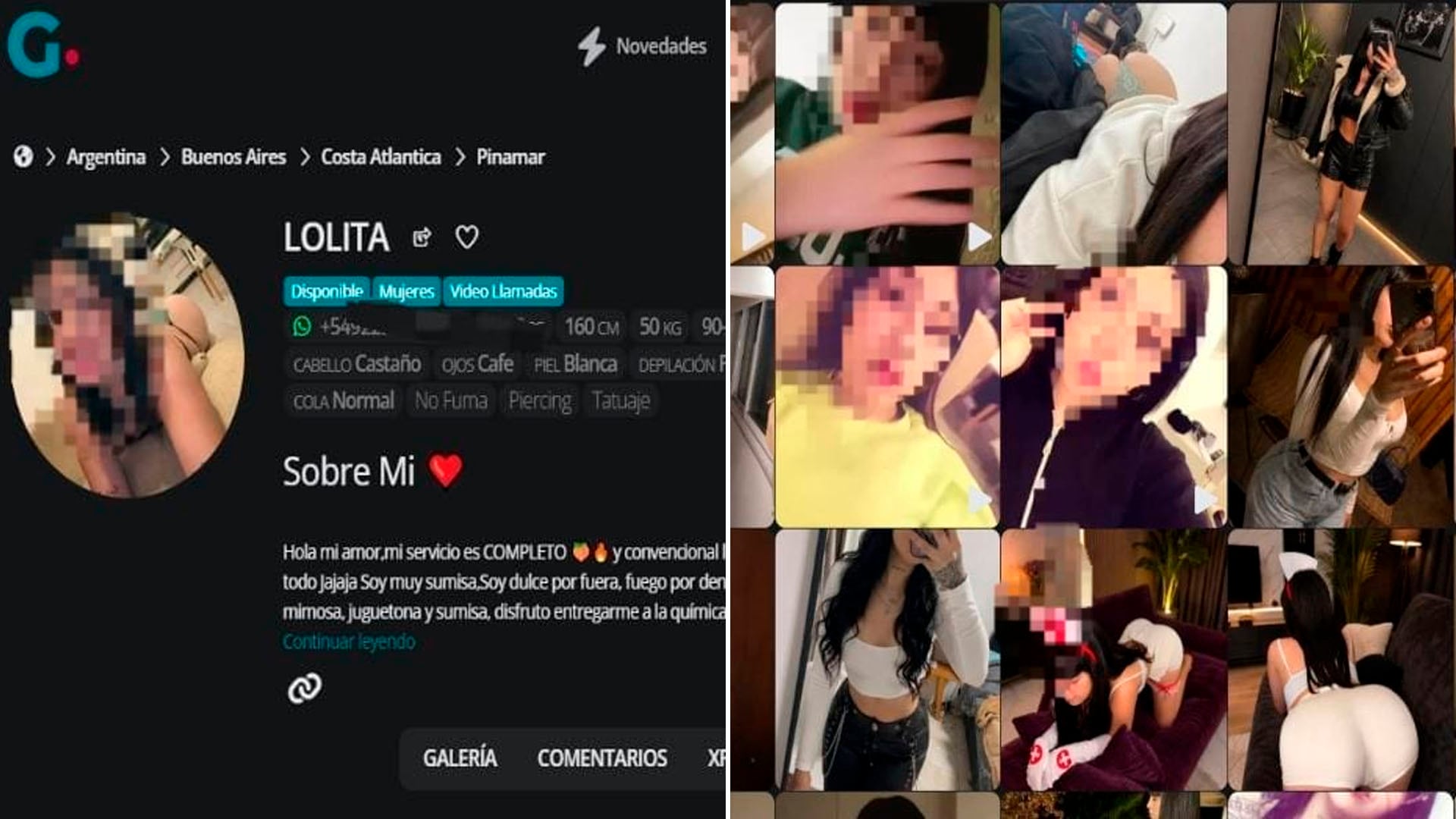La red explotaba sexual y económicamente a mujeres mediante la página “Gemidos TV”