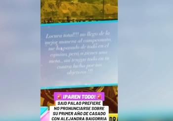 “No puedo declarar”: Said Palao esquiva preguntas sobre su matrimonio con Alejandra Baigorria. Captura: Amor y Fuego.