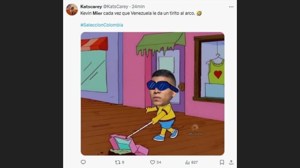 Las mejores reacciones en redes sociales a la goleada de Colombia sobre Venezuela - crédito redes sociales