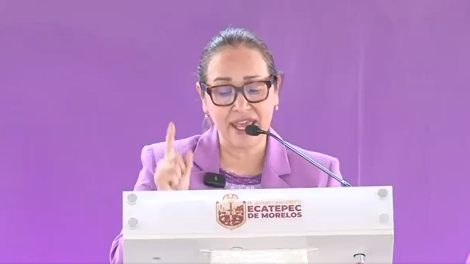 La Presidenta Municipal de Ecatepec lanzó campaña para proteger a las mujeres en el transporte público. (X/@VientoInforma)