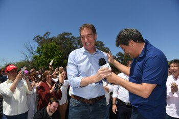 Diego Santilli y Facundo Manes,