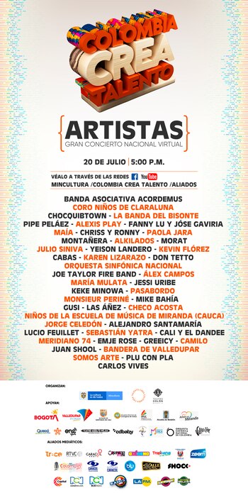 La nomina completa de artistas