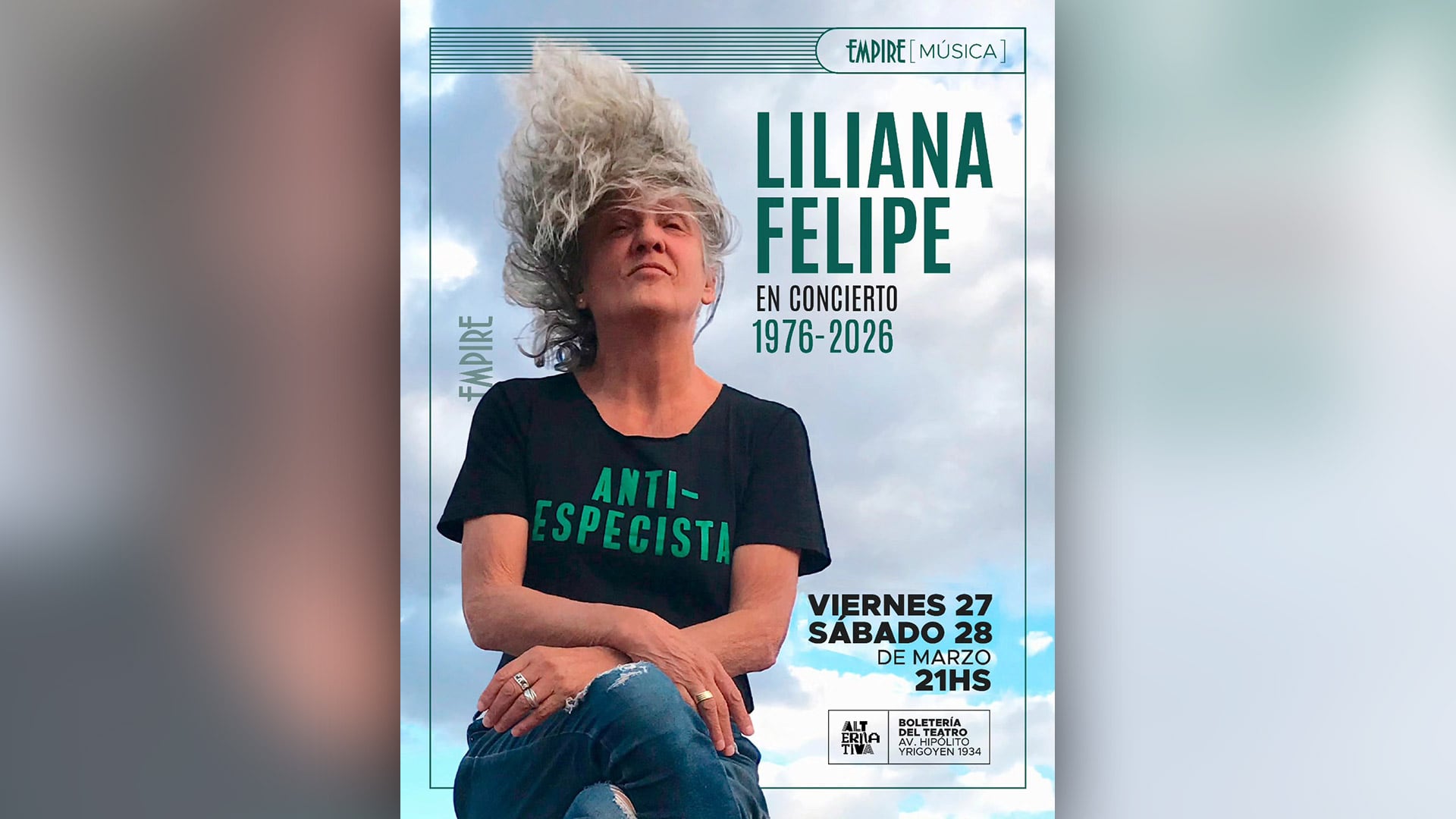 Los conciertos de Liliana Felipe en Buenos Aires.