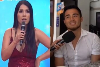 Tula Rodríguez coqueteó con el futbolista en vivo. (Foto: Captura)