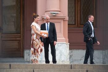 Zulema Menem con Jorge D'Onofrio