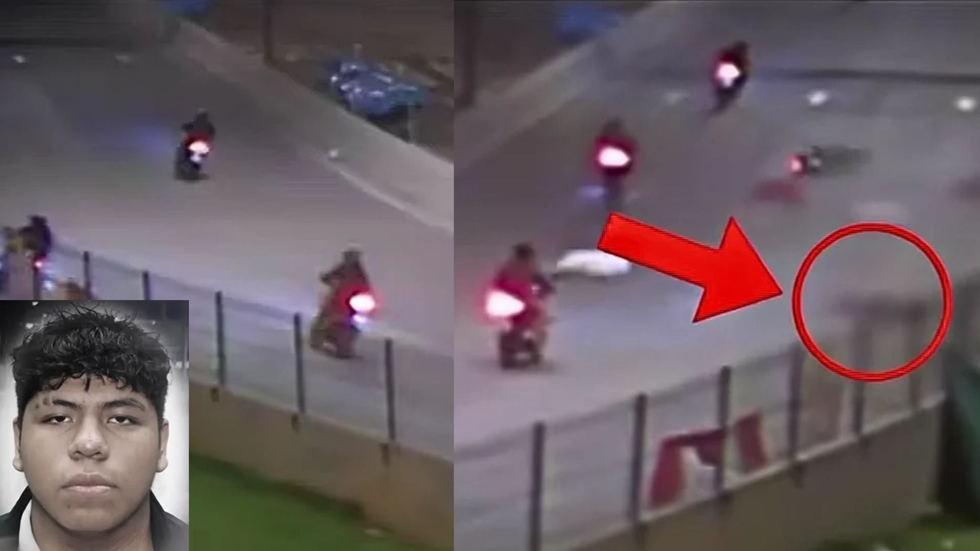Piques ilegales en la Vía Expresa Sur: un motociclista murió al impactar contra un bloque de concreto