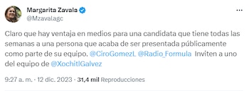Margarita Zavala - Ciro Gómez Leyva