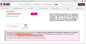 Página del INE que te