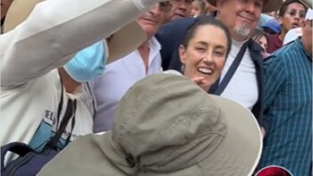 Le gritaron a Claudia Sheinbaum