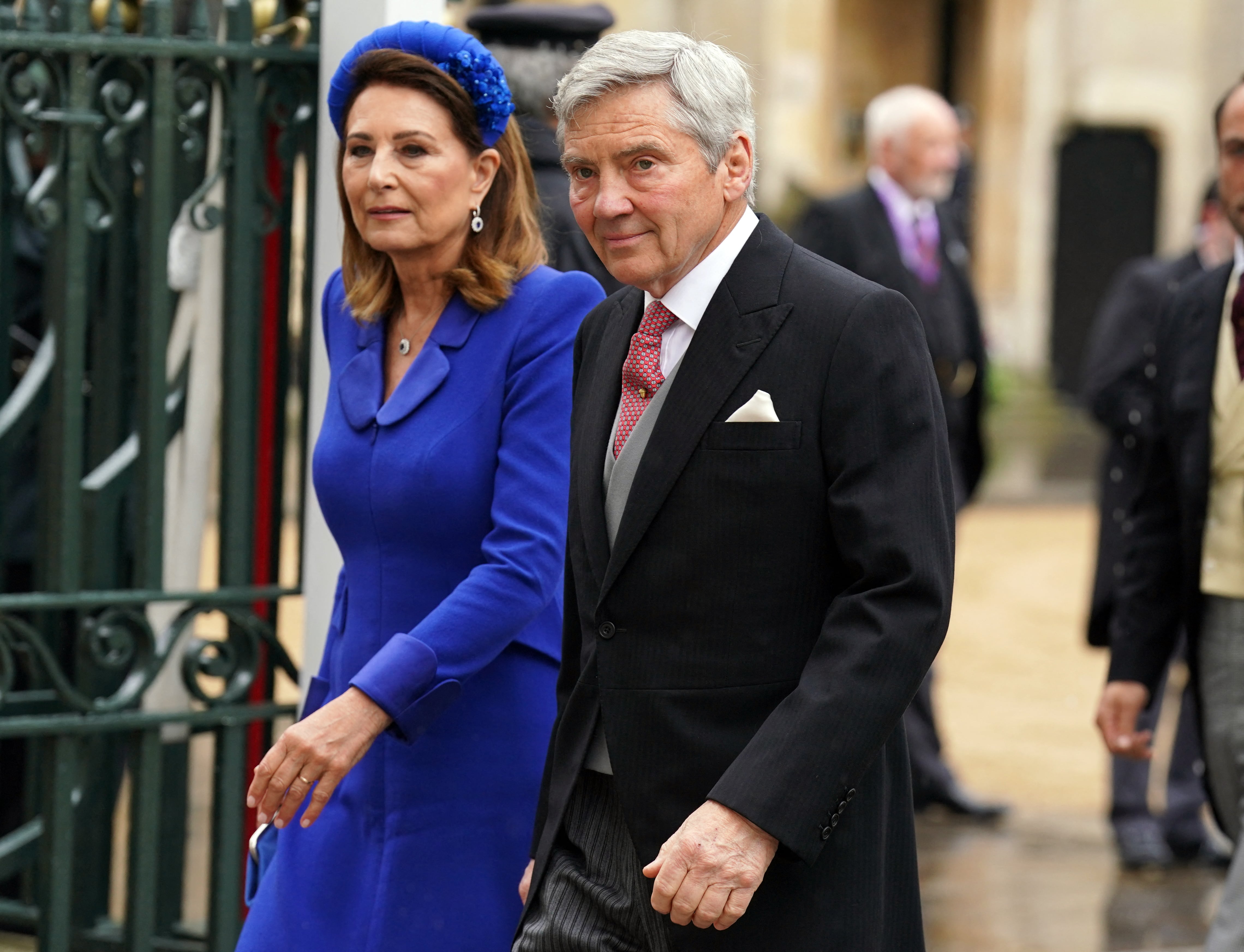 Michael y Carole Middleton en 2023 (Photo by Andrew Milligan / POOL / AFP)