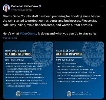 La alcaldesa compartió recomendaciones frente