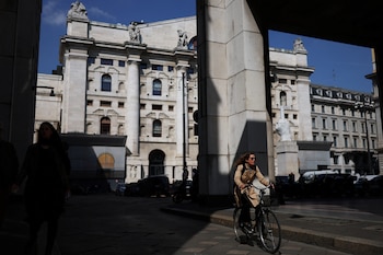 La Bolsa de Milán. REUTERS/Claudia