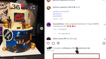 Gianluca Lapadula restringió sus mensajes