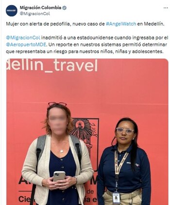 La mujer fue detenida cuando