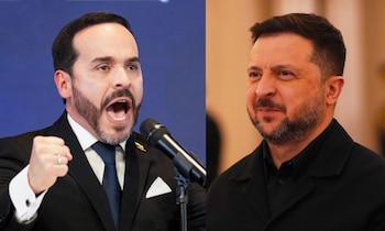 Volodímir Zelenski aseguró que espera que la cooperación entre Colombia y Ucrania siga creciendo con la llegada de Abelardo de la Espriella al poder - crédito Vadim Ghirda/AP y Sergio Acero/Reuters