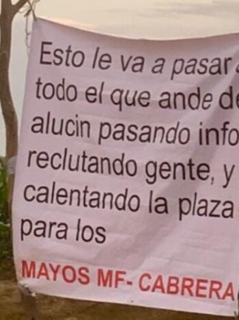 Narcomanta contra Los Mayos-Cabrera en