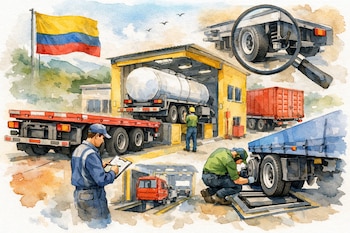 El Ministerio de Transporte de Colombia reglamentó por primera vez la revisión técnico-mecánica obligatoria para remolques y semirremolques en las carreteras nacionales - crédito Imagen Ilustrativa Infobae
