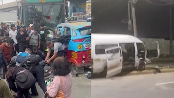 Accidentes en SJL: colisión entre