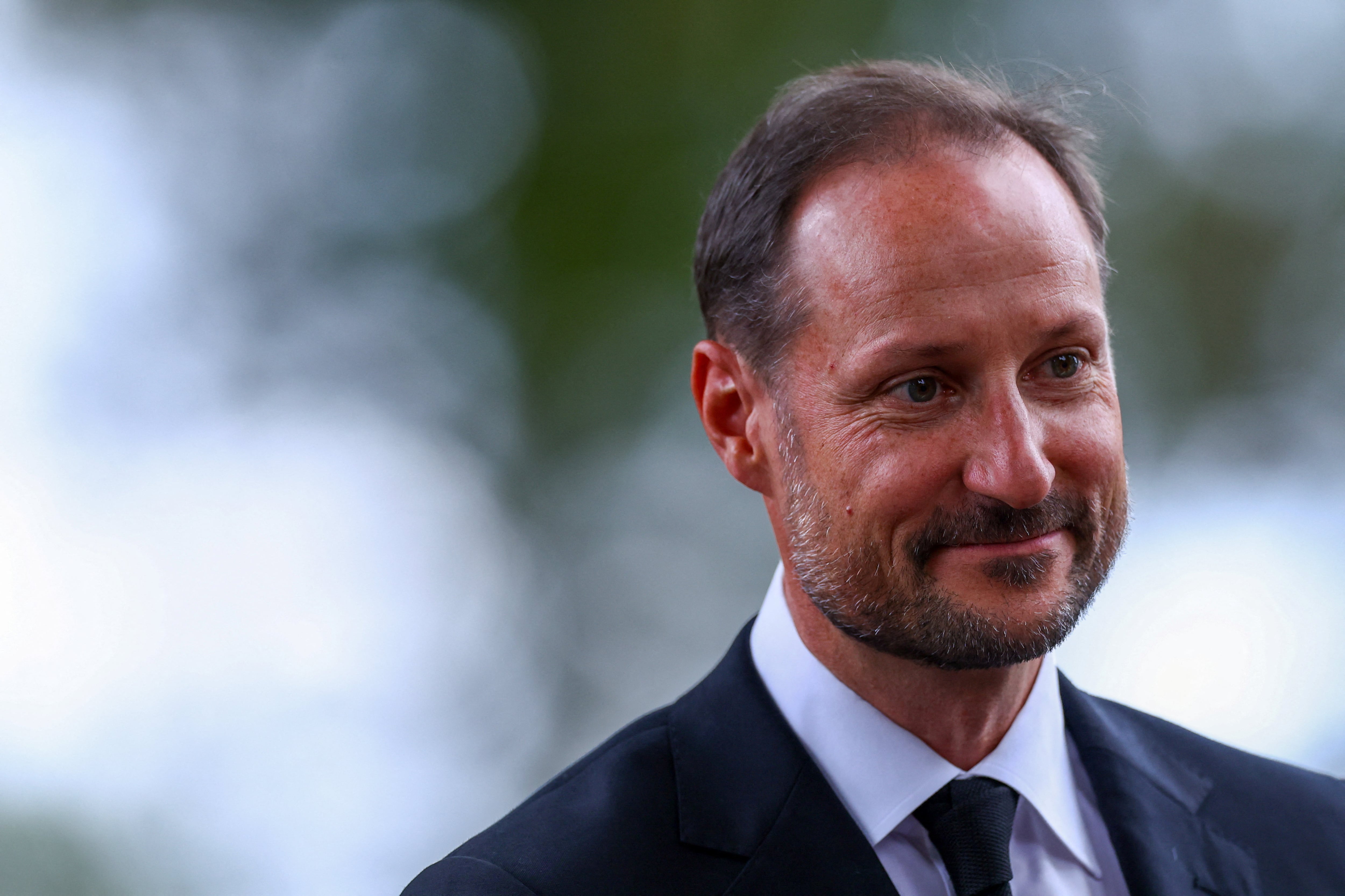 El rey Haakon en el funeral de su padre, el rey Harald. REUTERS/Claudia Greco