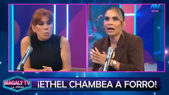 Ethel Pozo admitiu que o conflito entre Gisela Valcarcel e a América TV afetou sua permanência no 'América Hoy'. Captação: Magaly TV La Firme.